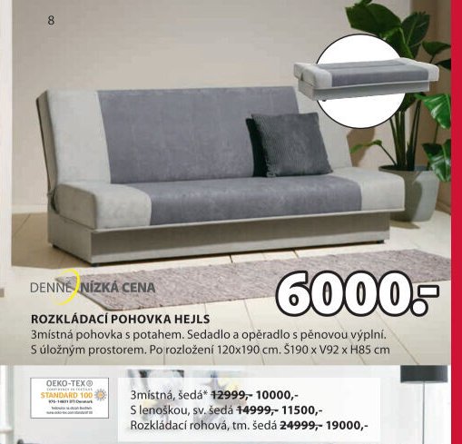 Rozkládací pohovka HEJLS
