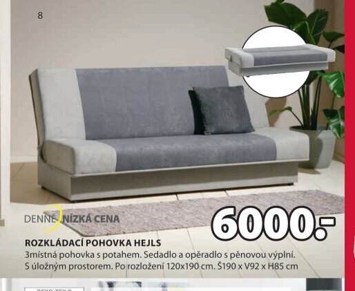 Rozkládací pohovka HEJLS