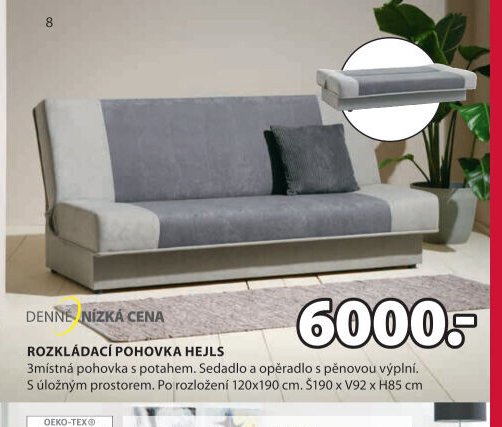 Rozkládací pohovka HEJLS