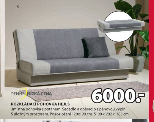 Rozkládací pohovka HEJLS