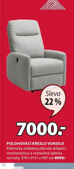 Polohovací křeslo VONSILD