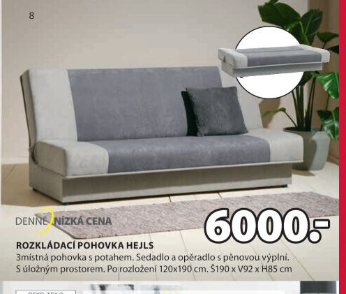 Rozkládací pohovka HEJLS