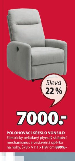 Polohovací křeslo VONSILD