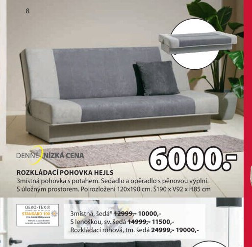 Rozkládací pohovka HEJLS