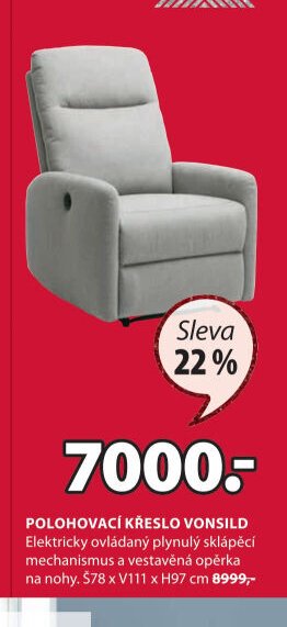 Polohovací křeslo VONSILD