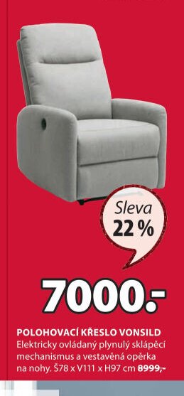 Polohovací křeslo VONSILD
