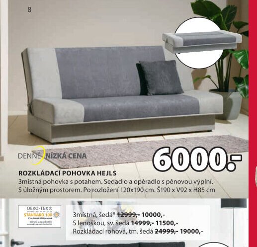 Rozkládací pohovka HEJLS