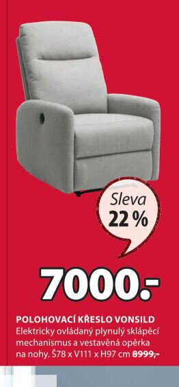 Polohovací křeslo VONSILD