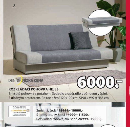 ROZKLÁDACÍ POHOVKA HEJLS
