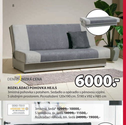 ROZKLÁDACÍ POHOVKA HEJLS