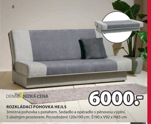 Rozkládací pohovka HEJLS