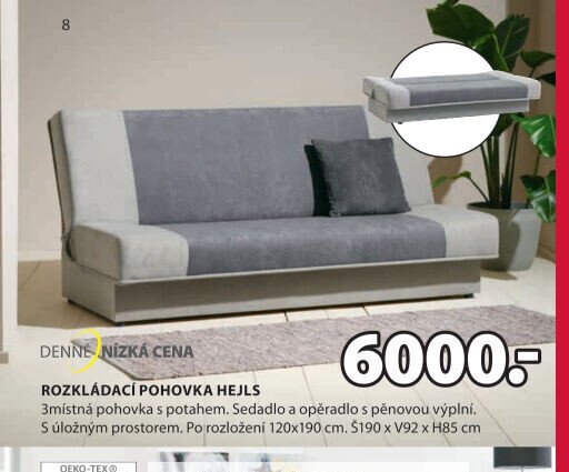 Rozkládací pohovka HEJLS