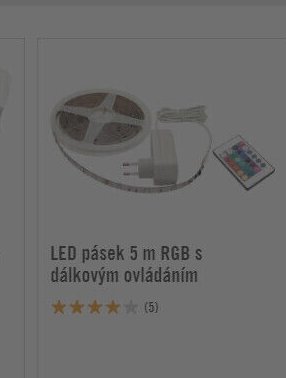 LED pásek 5 m RGB s dálkovým ovládáním