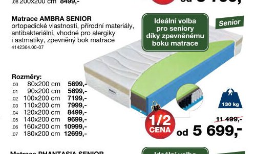 Matrace AMBRA SENIOR