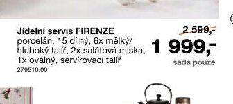 Jídelní servis FIRENZE