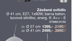 Závěsné svítidlo