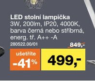 LED stolní lampička