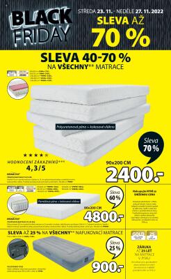 akční leták Jysk 23.11.2022-27.11.2022