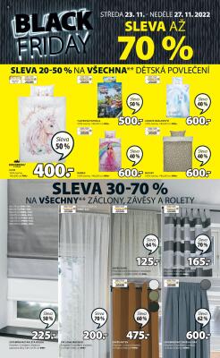 akční leták Jysk 23.11.2022-27.11.2022