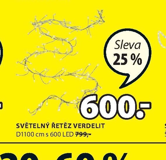 SVĚTELNÝ ŘETĚZ VERDELIT