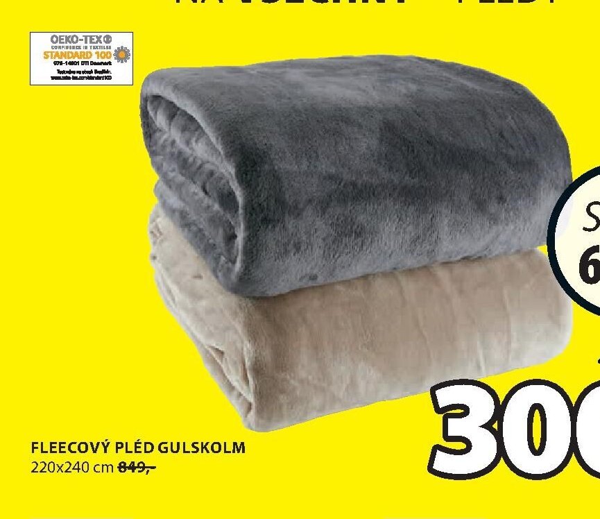 FLEECOVÝ PLÉD GULSKOLM 220x240 cm