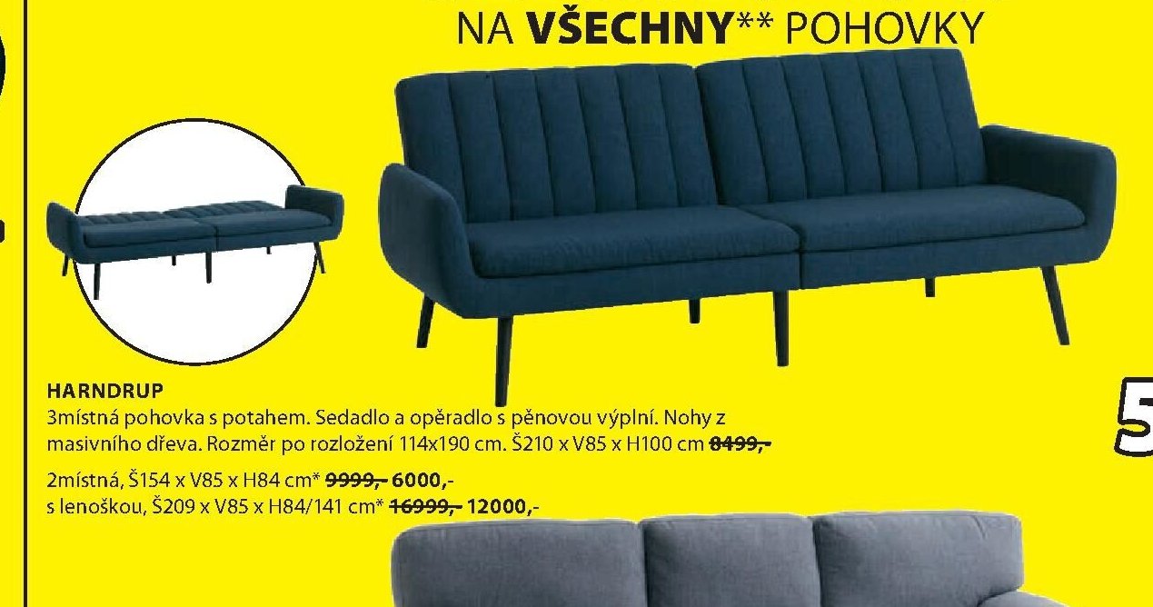 HARDRUP 3místná pohovka