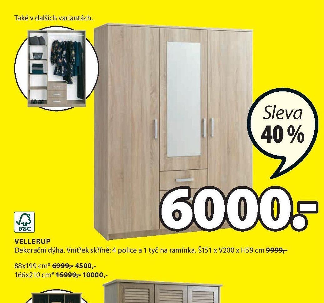 Šatní skříň VELLERUP