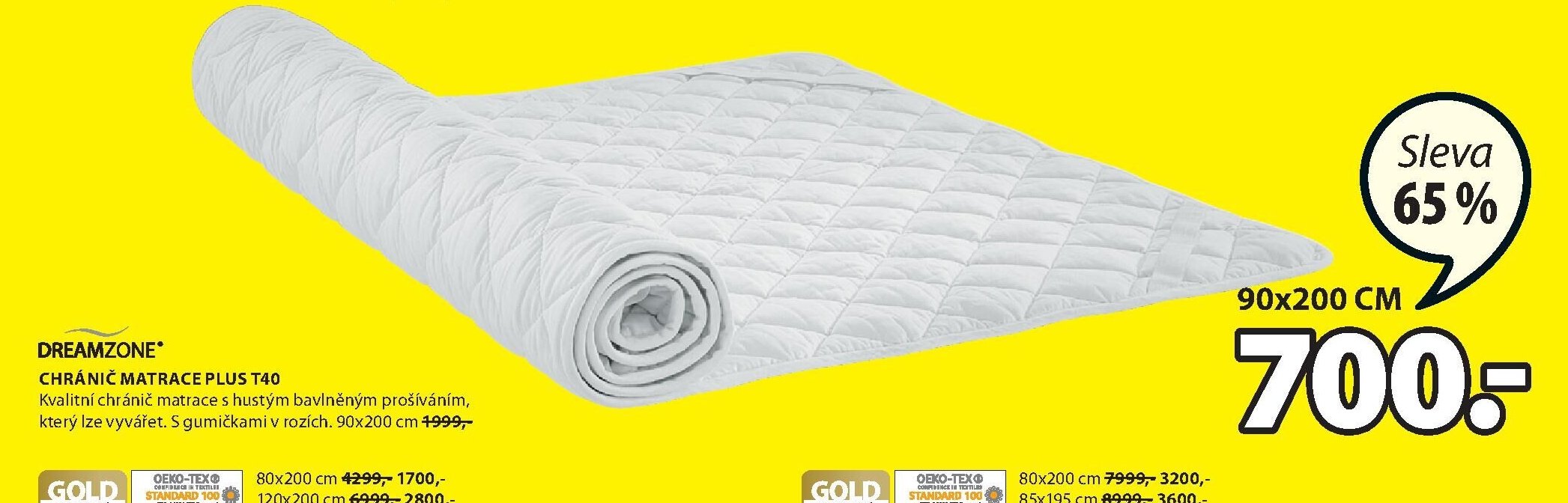 DREAMZONE chránič matrace PLUS T40