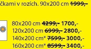 Vrchní matrace GOLD T40 (80x200 cm)