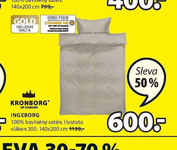 INGEBORG 100% bavlněný satén