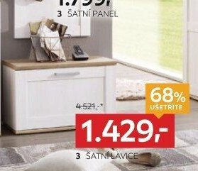 3 ŠATNÍ LAVICE