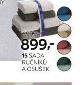15 SADA RUČNÍKŮ A OSUŠEK