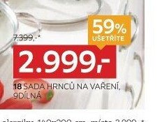 18 SADA HRNCŮ NA VAŘENÍ, 9DÍLNÁ