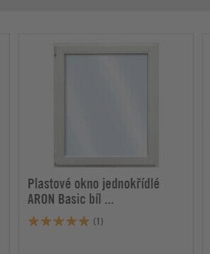 Plastové okno jednokřídlé ARON Basic bíl ...