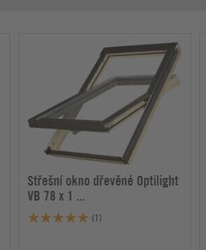 Střešní okno dřevěné Optilight VB 78 x 1 ...