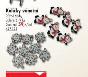 Kolíčky vánoční