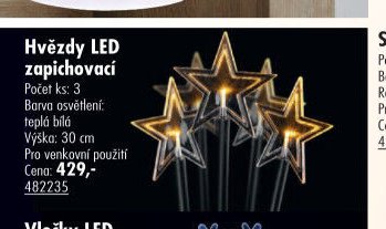 Hvězdy LED zapichovací