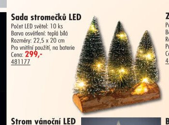 Sada stromečků LED