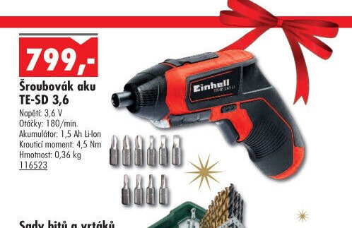 Šroubovák aku TE-SD 3,6
