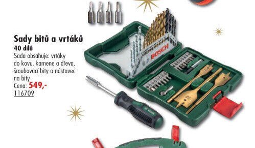 Sady bitů a vrtáků 40 dílů