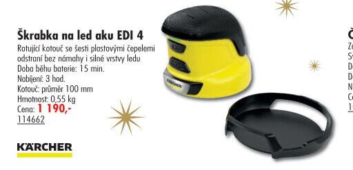 Škrabka na led aku EDI 4