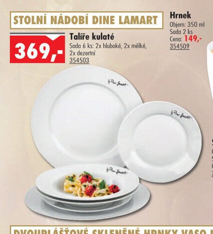 Talíře kulaté DINE LAMART