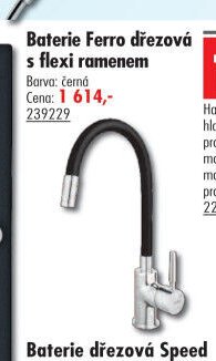 Baterie Ferro dřezová s flexi ramenem