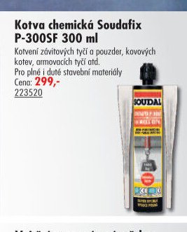 Kotva chemická Soudafix P-300SF 300 ml