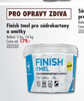 Finish tmel pro sádrokartony a omítky