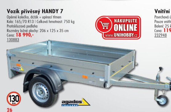 Vozík přívěsný HANDY 7