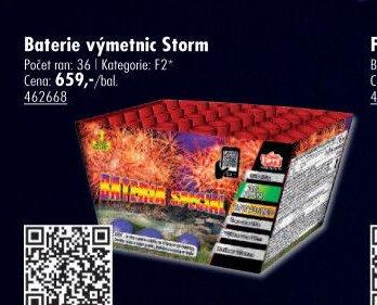 Baterie výmetnic Storm