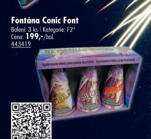 Fontána Conic Font