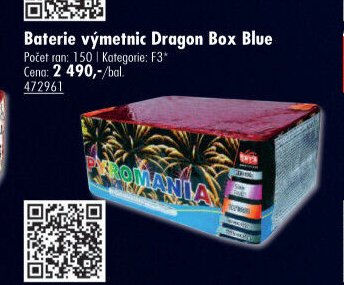 Baterie výmetnic Dragon Box Blue