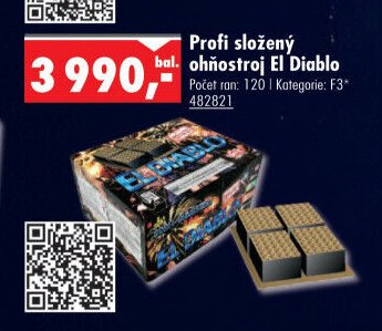 Profi složený ohňostroj El Diablo